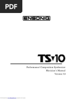 Manual Ensoniq TS10