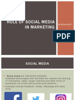 Role of Social Media in Marketing