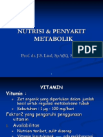 Nutrisi & Penyakit Metabolik: Prof. Dr. J.S. Lisal, Spa (K), SPGK