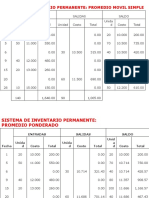 Sistema de Inventario Permanente: Promedio Movil Simple