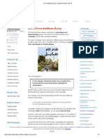 Food Additives Essay - Sample Writing For IELTS PDF