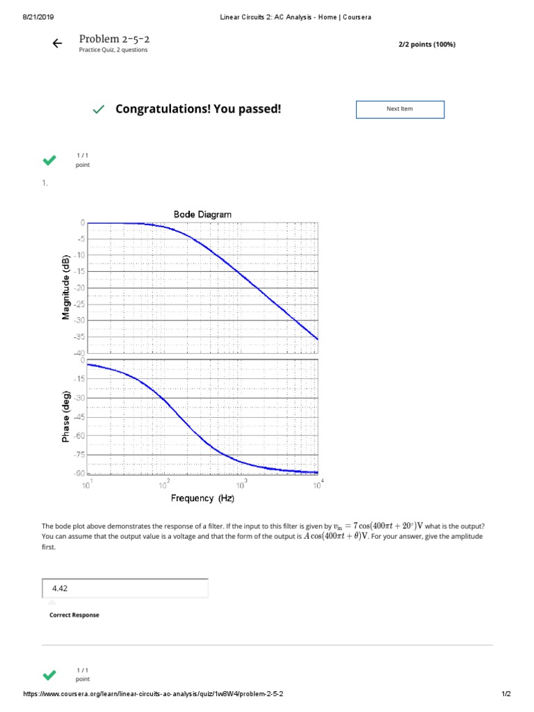 AC Analysis Quiz Solutions | PDF | Technology & Engineering