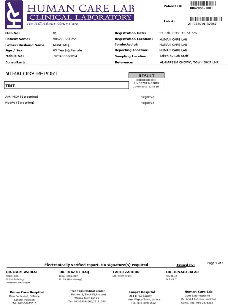 Crvreport - 2019-02-21T172012.183 | PDF | Clinical Medicine | Medical ...