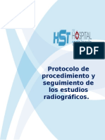 Protocolo de Procedimiento y Seguimiento de Los Estudios Radiográficos.