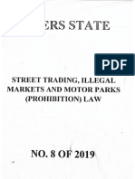 Rivers State Street Trading, Illegal Markets and Motor Parks (Prohibition) Law (2019)