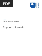 rings of polynomials