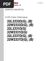 Toshiba 32W2333D (G) Service Manual