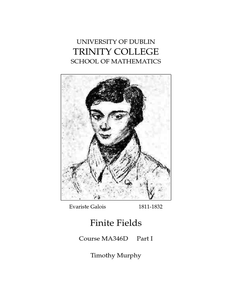 An Introduction to Finite Fields Prime Fields, Prime Subfields, and
