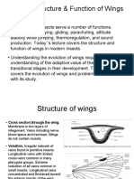 Flight I: Structure & Function of Wings