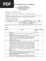 Gujarat Technological University: Environmental Engineering B.E. 5 Semester