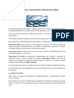 Operaciones y Manejo de Cuentas Bancarias