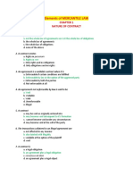 Elements of Mercantile Law MCQs