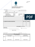 UG PG Requisition for Chemical and Lab Apparatus