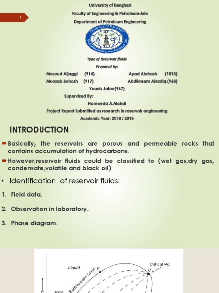 Reservoir Fluids PDF Petroleum Reservoir Petroleum