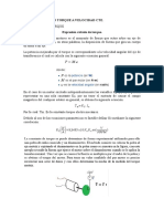 Calculo de Par O Torque A Velocidad Cte.: F F T T