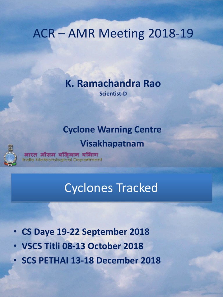 Acr Amr 2018 19 Pdf Tornadoes Tropical Cyclones