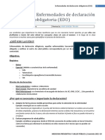 S2 - Enfermedades de Declaración Obligatoria EDO