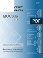 MOC63u: Moisture Analyzer Instruction Manual