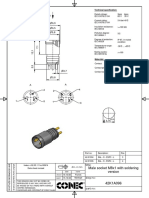 Male Socket M8x1 With Soldering: Technical Specification