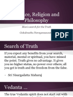 Science, Religion and Philosophy: Man's Search For The Truth Gokulmuthu Narayanaswamy