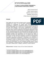 Artigo Transicao Do 5 para o 6 Ano No Ensino Fundamental