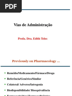 Cinética 1 - Vias de Administração