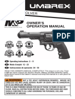 Smith and Wesson M and P R8 CO2 BB Revolver Pistol User Manual