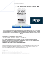 (077.book) Download La Vida Minimalista (Spanish Edition) PDF
