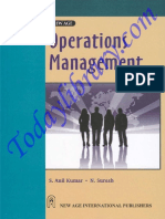 Ebook For Operations Management by Anil & Suresh