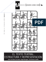 ANÁLISIS DE LA ESTRUCTURA Y REPRESENTACIÓN TEATRAL