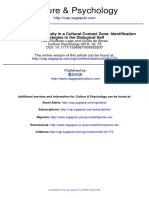 O'Sullivan-Lago, De Abreu - 2010 - Maintaining Continuity in a Cultural Contact Zone Identification Strategies in the Dialogical Self