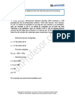 Solucion Ejercicios de Programacion Lineal Resueltos 1 831 PDF