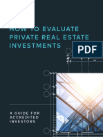 How To Evaluate Private Real Estate Investments