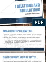 Management Prerogatives
