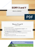 Theory X and Y: Nelly L. Lumanao