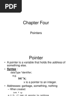 Chapter Four: Pointers