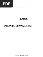 SERVIÇO SOCIAL 7-8- TEMOS PRONTO 38 99826 6952