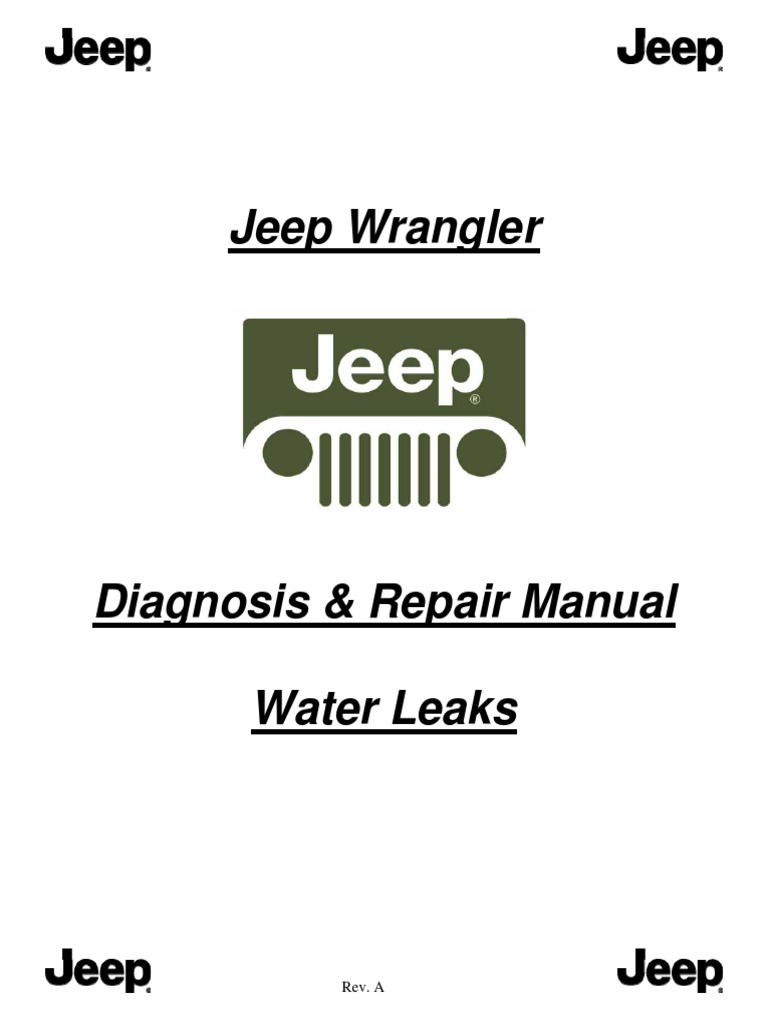 Jeep Repair Manual JK | PDF | Door | Leak