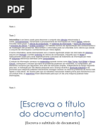 Teste de Avaliação 1