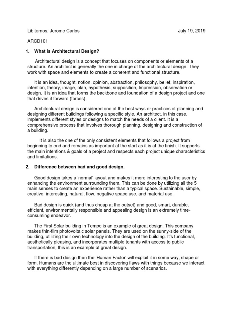 What Is Architectural Design? | PDF | Design | Cognitive Science