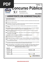 Prova Ufrpe-Assistente Em Administracao Tipo 1-2016