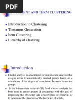 Introduction To Clustering Thesaurus Generation Item Clustering