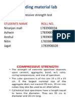 Building Material Lab: Students Name Roll No