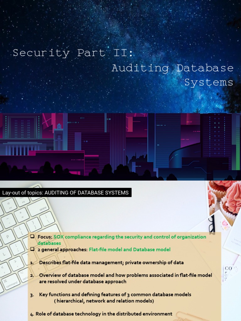 Auditing Database Systems for SOX Compliance | PDF | Relational ...