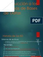 Introducción A Las Bases de Datos