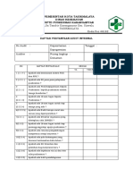 Daftar Pertanyaan Audit Internal Kepegawaian - Dok