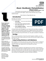 Vestibular Rehabilitation Exercises Pi 1209