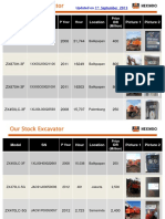 150901 Hexindo Stock Used Machine Info (Pattern a)