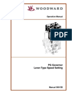 PG Governor Lever-Type Speed Setting: Operation Manual