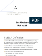 Fmeca: Jins Abraham Roll No:29